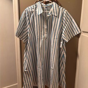 Blue and White Striped Women’s dress